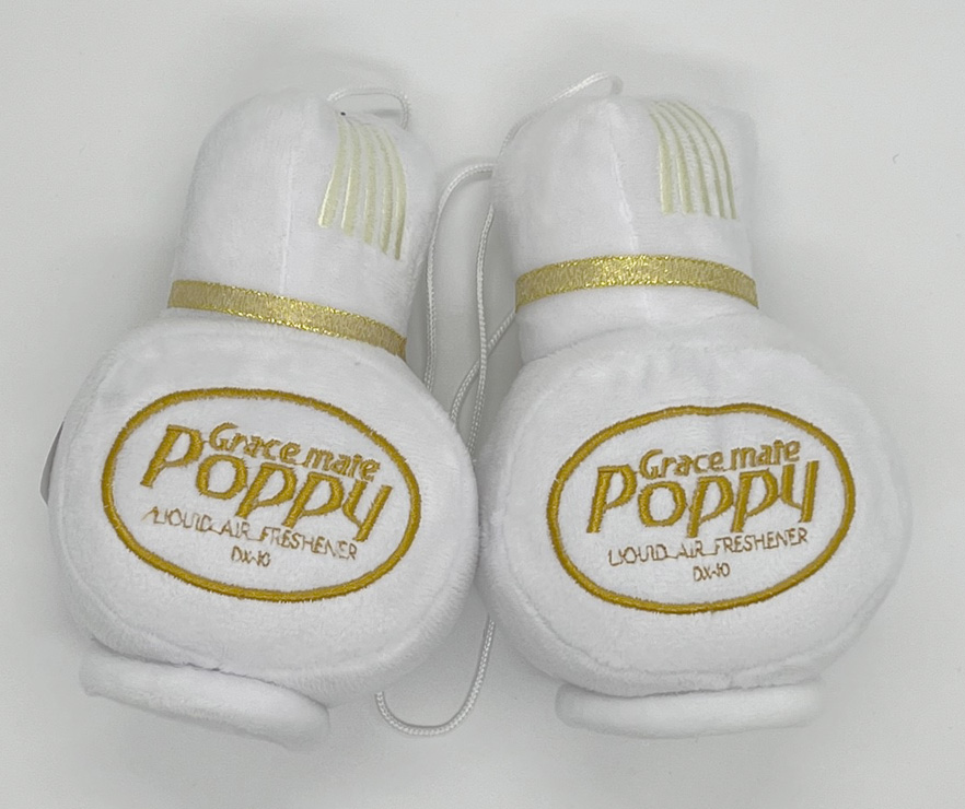 Plyšové POPPY lahvičky – bílé