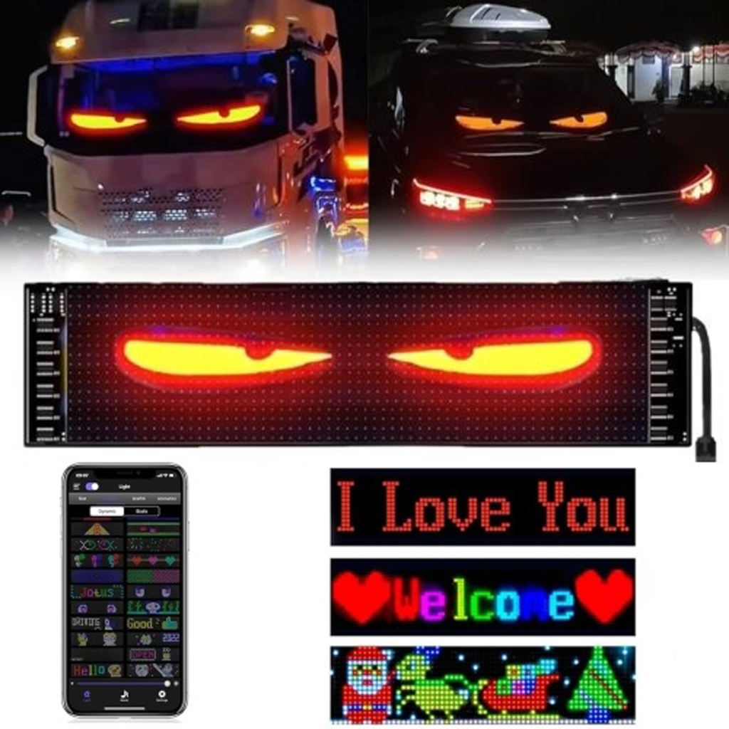 LED panel oči - 60x12cm, USB/USB-C
